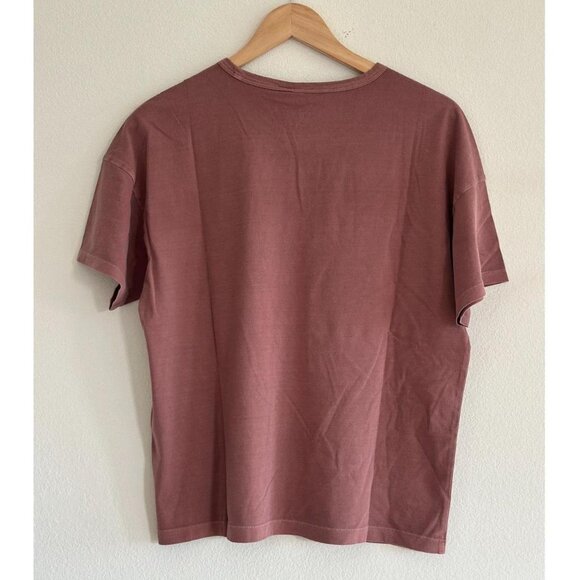 Everlane The Boyfriend Tee in Essential Cotton in Brown Garment Dye, Size Small - Picture 8 of 8